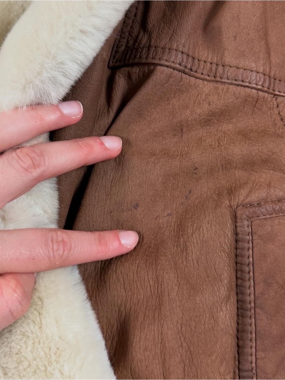 Vintage Wilsons Adventure Bound Brown Leather Pilot Bomber Jacket Women’s Small - Picture 6 of 11